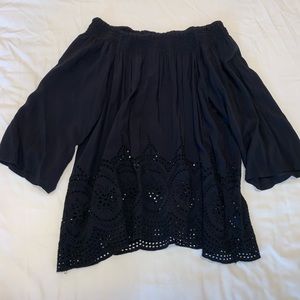 Black Off the Shoulder Top